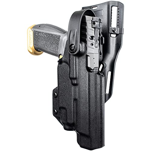 Duty Drop & Offset Level II Holster fits Canik Rival w/Streamlight TLR-7, TLR-8 (Black, Right-Hand Draw)