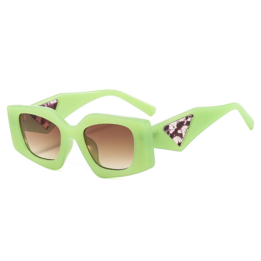Occhiali da Sole poligonali alla Popolari da Donna Retro tonalità di Colore Gelatina uv400 Montatura per Occhiali Trasparente da Uomo