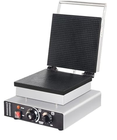 Macchina elettrica per Coni Gelato - Temperatura e Timer Regolabili, Macchina per Coni Waffle in Acciaio Inossidabile per panetterie e Snack Bar,