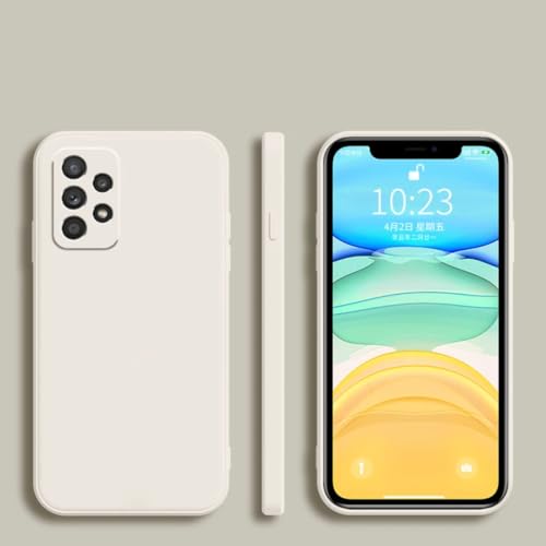 Coque silicone souple Samsung A51 4G blanc housse protection mince