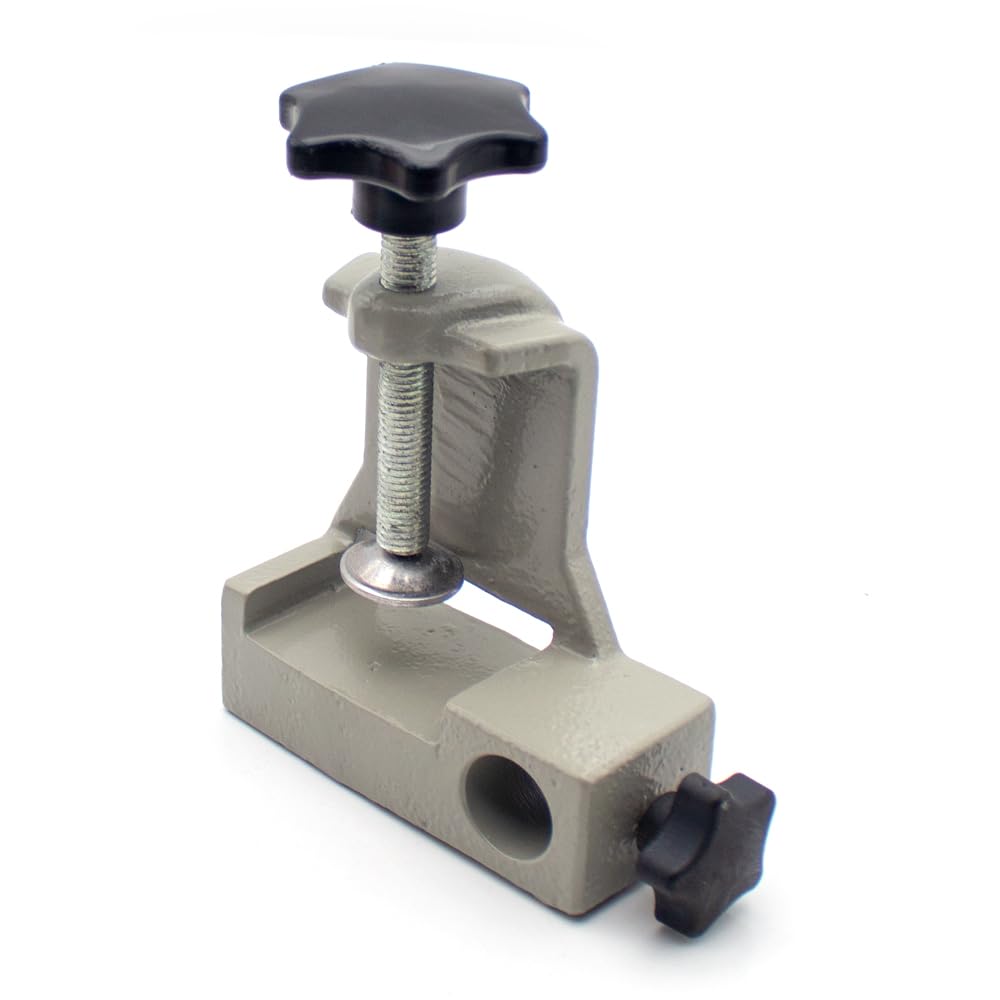 Toplionace Set di Morsetti per Perni e Morse da Banco Senza Trapano, Morsetto da Banco in Acciaio Resistente e Legno Massello per la Creazione di Gioielli, Modellismo e Riparazione