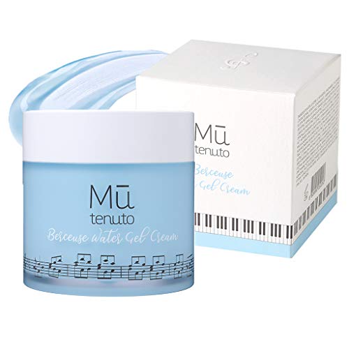 MU TENUTO Berceuse Water Gel Cream (2.36 fl. oz.) - Hypoallergenic Refreshing & Hydrating Facial Gel Cream with Natural Ingredients, Night Skin Care by Classical Music, Comfortable Lavender Fragrances