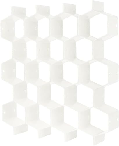 仕切り板 引き出し 仕切り蜂の巣形仕切り板 仕切り下着 収納 自由に組み合わせ ハサミで切断可能 六角形仕切り板 引き出し仕切り板 収納用仕切り板 小物収納 化粧品 ネックレス 組み合わせ自由 ホワイト