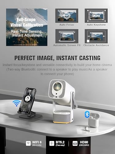 Image of BEAST Android Smart Projector | 1080P Native 4K HDR Support | 15500 Lumens Brightest | Loudest 10W Speaker | Upto 300 inch screen | Ambient Lighting | Dual WiFi | BT5.4 | Free Carry Bag on regis