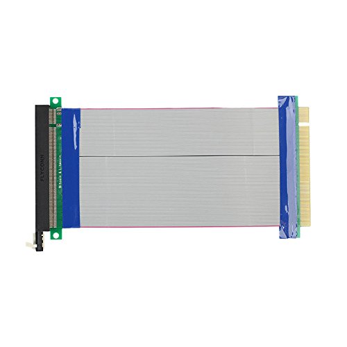 axGear PCI-E PCI Express Extension Cable Riser Card Ribbon Extender 16X to 16X GPU