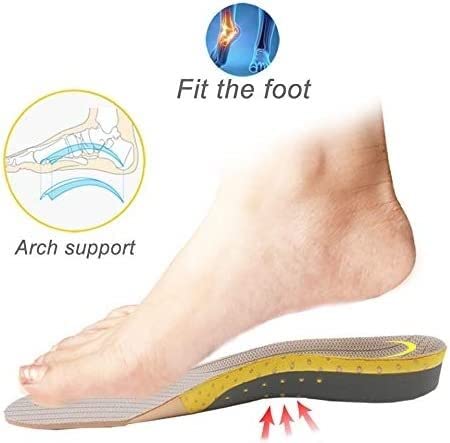 EDDGE Solette Ortopediche Plantari Piede Piatto Salute Suola Pad for Scarpe Inserto Arch Support Pad for fascite Plantare Piedi Solette for la Cura (Size : L)