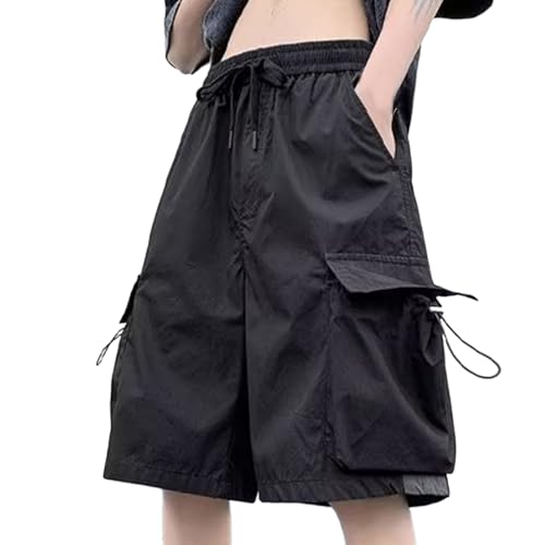 Shorts cargo de hombre con cintura elástica y bolsillo miniatura 1