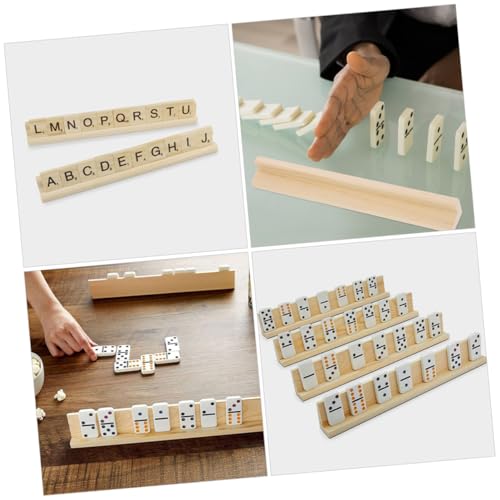 Set de 8 bandejas de madera para dominó miniatura 7