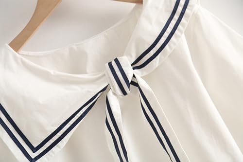Ez-sofei Teen Girls Loose School Sailor Shirt Women Blouse Tops3