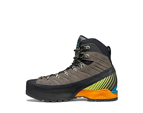 SCARPA Men's Ribelle HD Waterproof Boots for Hiking and Mountaineering - Titanium/Lime - 8.5
