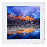 Square dimensions (in inches): 12 L x 12 W, image dimensions (in inches): 10 L x 10 W 100% poloyester; image is soft to touch. Made in USA Edges have pinking shear cut Image will not fade with washing. Image not a transfer, part of material