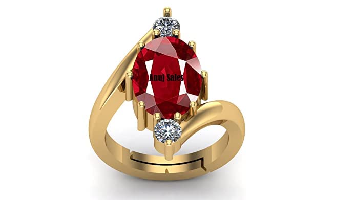 See full amazon price history chart for Ayush Gems 3.25 Ratti Natural Ruby Manik Gold Plated Birthstone/Astrology/Rashi Ratan Adjustable Ring for Men & Women Ayush Gems 3.25 Ratti Natural Ruby Manik Gold Plated Birthstone/Astrology/Rashi Ratan Adjustable Ring for Men & Women (B093LTPBCR) Amazon Price History, Amazon Price Tracker