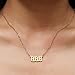 RWQIAN Angel Number Gold 888 Necklace For Women,Dainty Gold Plated Number 888 Pendant Choker Chain Numerology Jewelry Necklace Gifts for Women Girls