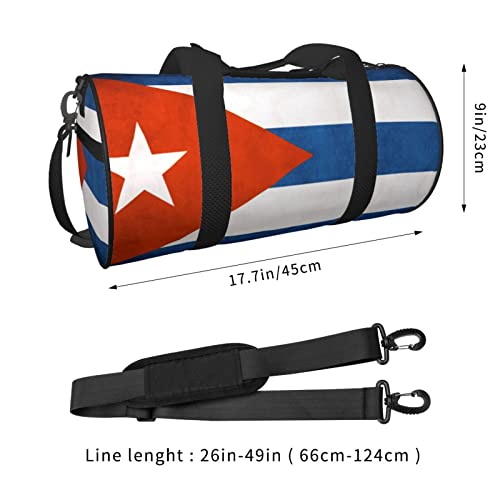 Cuban Flag Duffel Tote for Men and Women Backpacking Travel and Storage Shoulder Bag4