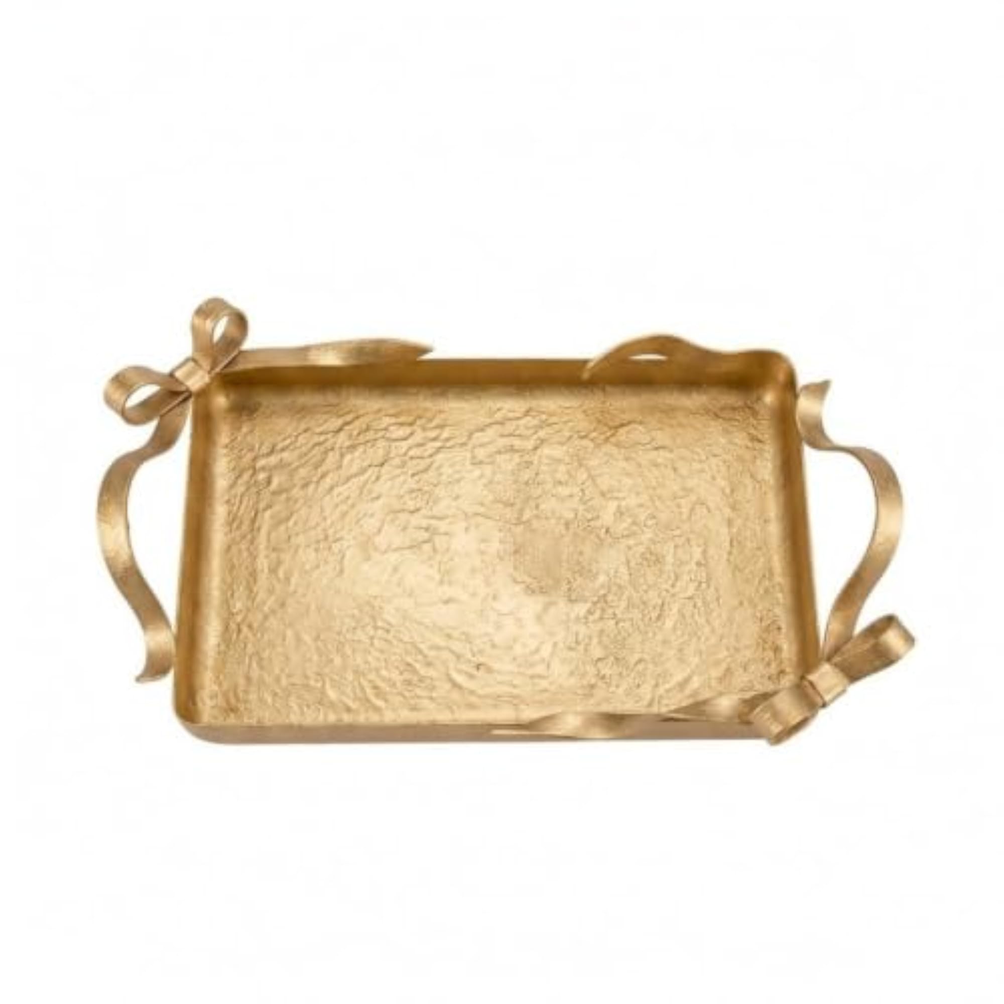 Decorative Tray with Bow Details for Vanity