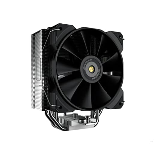 Cougar Cooler de CPU 120 mm 2000 RPM para soquetes Intel LGA1700/LGA2011/2066 e AMD AM4 - Forza 50