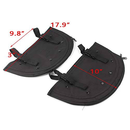 Bolsa para moto SIKUAI Lower Leg Warmer de Nylon Negro para Harley Softail FL 1965-2017 miniatura 2