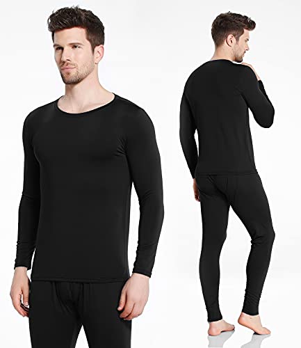 Mens Thermal Underwear Set with Lightweight Ultra Soft Fleece Lined,Long John Set, Skiing Base Layer2