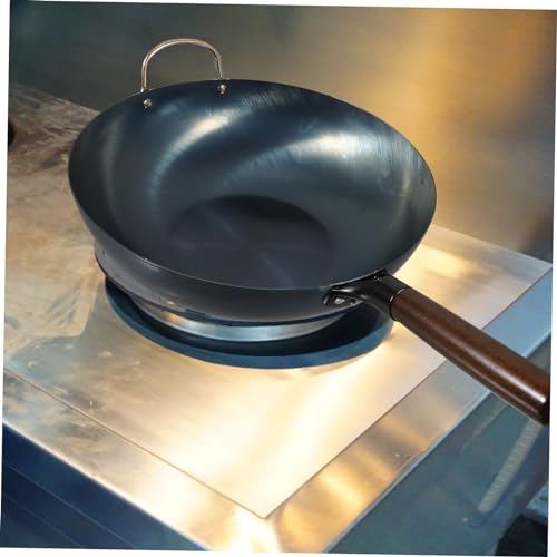 Wok de Hierro con Mango de Madera 12 Pulgadas miniatura 4