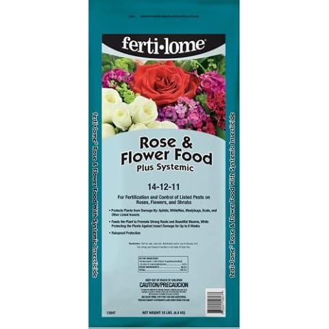 Fertilome (12847) Rose and Flower Food Plus Systemic 14-12-11 (15 lbs.) Cover