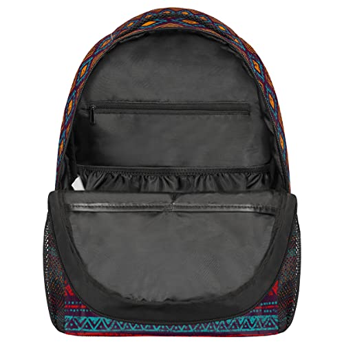 Backpack Aztec Geometric Pattern Red Laptop Computer Backpacks Waterproof College School Bookbag Casual Travel Hiking Camping Daypack For Women Men #TOP6