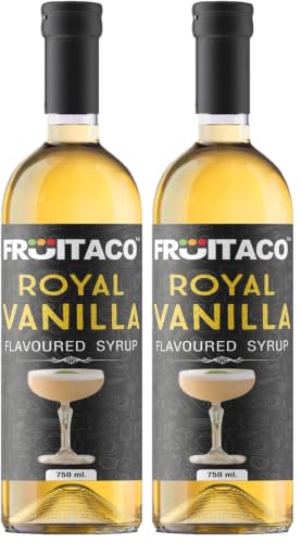 Image of Fruitaco Vanilla Syrup: Perfect Mixer for Enhancing Mocktails & Cocktails, Drinks, Shakes, and Mojitos at Parties, Conveniently Packaged in a 750ml Bottle for All Your Mixing Needs | Non-Alcoholic