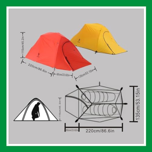 Carpa para camping Hillman para 2 personas miniatura 6