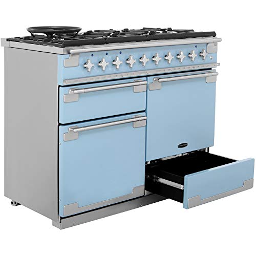 Rangemaster Elise Range Cooker - Freestanding - ELS110DFFCA - China Blue - Image 8
