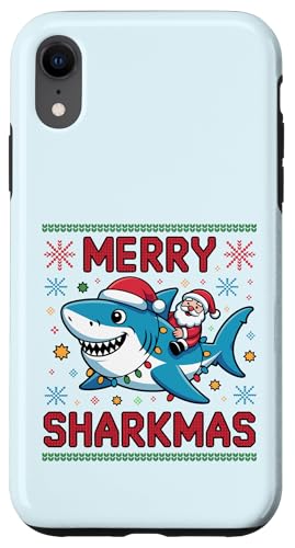 Merry Sharkmas AO[Z[^[ T^ CfBO V[N Cgt X}zP[X iPhone XR p