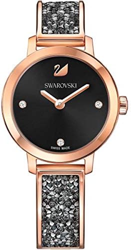 Swarovski Cosmic Rock Watch - Metal Bracelet - Black - Rose Gold