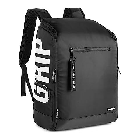 GRIPMODE travel backpack with laptop compartment black - backpack with two adjustable and removable interior walls - 27 l capacity sports backpack for ladies and men Cover