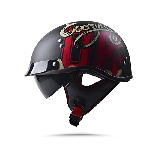 BOSERMEM Casco Moto Harley Per Adulti Casco Scooter Approvato DOT/ECE, Casco Semiaperto Con Occhiali(Fiore Ok Nero Opaco)