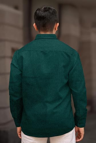 Image of Men's Casual Regular Fit Full Sleeve Collared Shirt, Stylish Fashion Wear