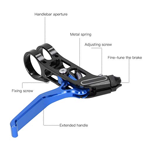 Fishawk Alavancas de freio para bicicleta, alavanca de freio de liga de alumínio, dobrável universal