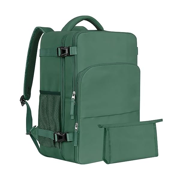 Large-Travel-Backpack-Carry-On-Bags-For-Airplanes-Lightweight-Personal-Item-Bag-Laptop-Backpack-Casual-Daypack-for-Weekender-Business-Hiking-Blackish-green Large Travel Backpack, Carry On Bags For Airplanes, Lightweight Personal Item Bag, Laptop Backpack, Casual Daypack for Weekender Business Hiking, Blackish green