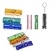 Coloful Glass Filter Tips, Reusable Premium Rolling Tips for DIY, 5 PCS (8mm Flat + 12mm Round)