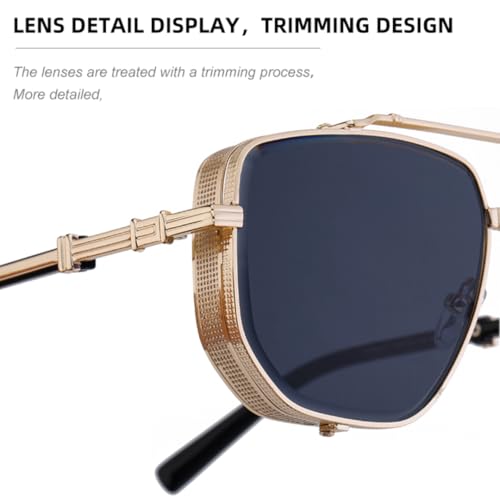 Lunettes de soleil Steampunk monture robuste contre les reflets