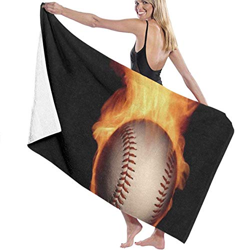 Albornoz de natación Chess Cool Baseball para Mujer Ducha y Toallas de baño - Blanco