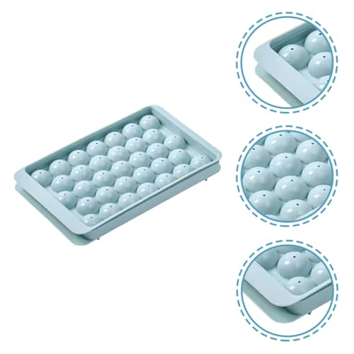 Molde para cubitos de hielo redondos 3 pzas azul miniatura 7