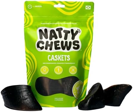 Casco Bovino Natural Para Cães Natty Chews Caskets - 3 Unidades