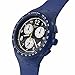 Swatch Chrono 42 Unisex Watch Dress Stainless Steel Blue Quartz Waterproof Nothing Basic About Blue