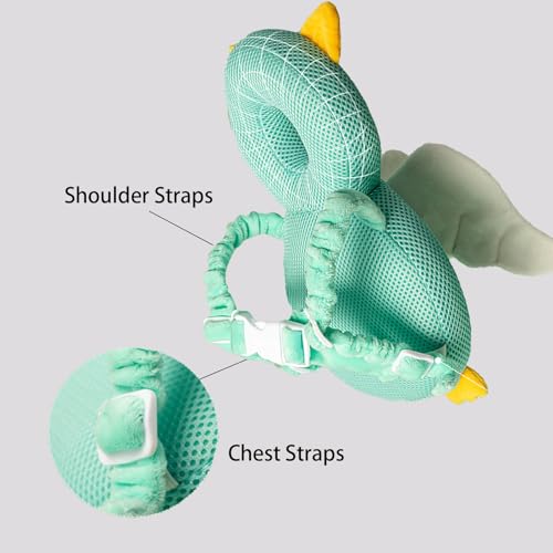 baby walker head protector toddler adjustable baby head protection backpack wear safety pad tiger
