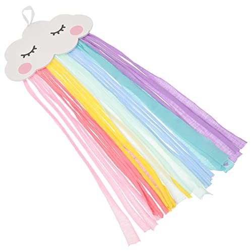 Vaguelly Hair Bow Organizer for Rainbow Cloud Wall Hanging Storage Keeps Hair Bows and Clips Decor Space Saving Bow Holder for Easy Access
