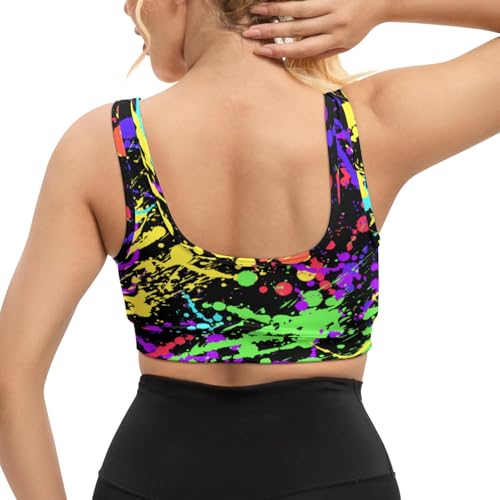 Image of Yoga top Women's Cheerleading Uniform Gym Outfit Running Crop Tops Yoga Shirts Casual Tank Top