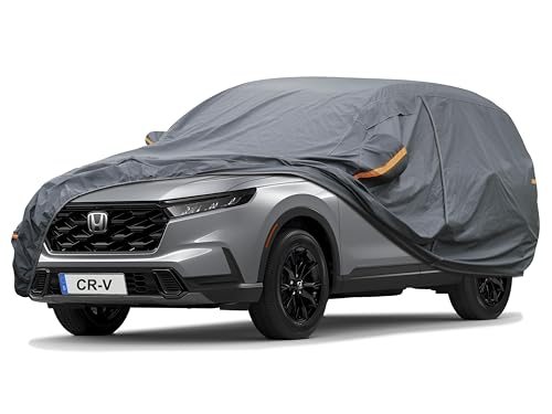 Image of GUNHYI Premium Car Cover Custom Fit Honda CRV CR-V (1995-2026), 16 Layers Heavy Duty Car Cover Waterproof All Weather with Zipper Door for Sun Rain Snow Dust Uv Protection