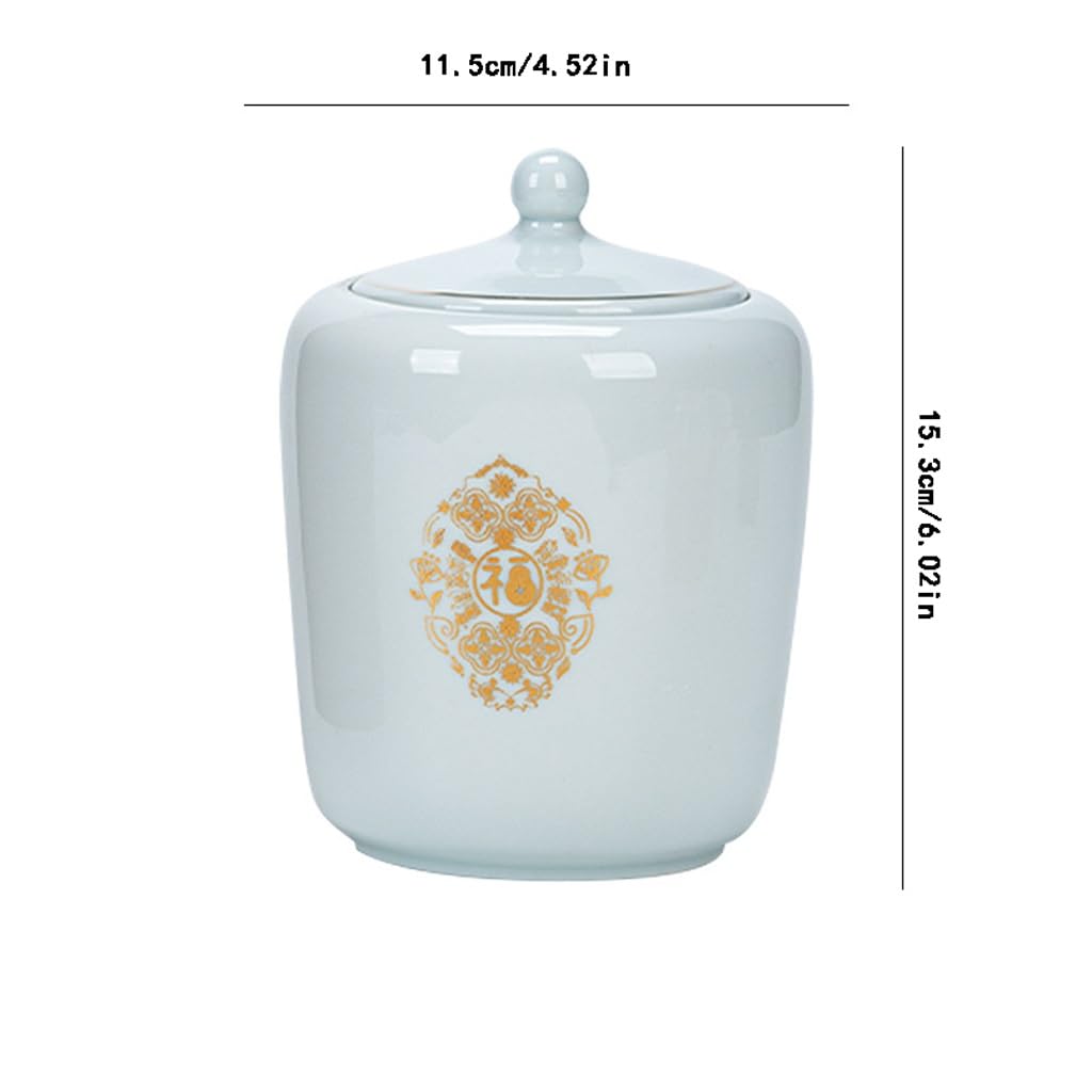 Pojemniki na herbatę do herbaty sypkiej vintage słoik na herbatę, ceramiczny pojemnik na herbatę, słoik Longjing zielona herbata czarna herbata uniwersalny ceramiczny hermetyczny pojemnik na