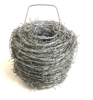 ShaktimaanPremium 5KG Barbed Wire for Fencing Wire 2.00 MM Thickness | 10Years Warrenty | 4 point barbed wire Kanta Taar with Handle Approx Length 54 Meters (175 FEET Length) | MONKEY FENCE (B0D5RDCGJV) Amazon Price History, Amazon Price Tracker