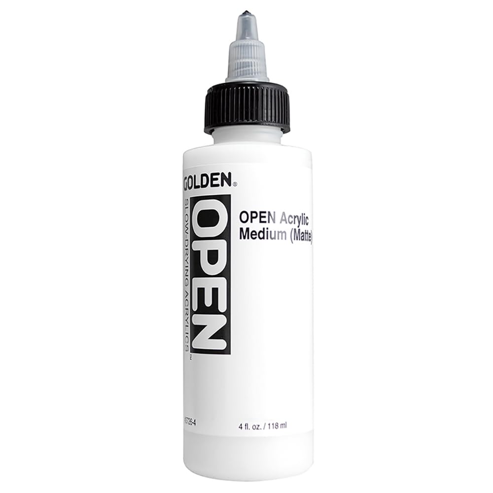 - GOLDEN OPEN Slow-Drying Acrylics, Acrylic Medium (Matte), 4 fl oz.