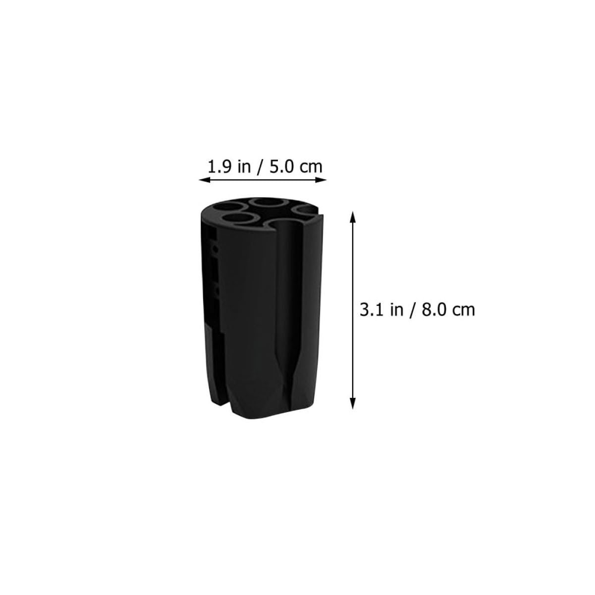 minkissy 2 Stück Augenbrauen schnitt Anspitzer für Make-up-Stifte Augenbrauen-Make-up Bleistiftschärfer machen werkzeug Make-up-Zubehör Make-up- Legierung Black