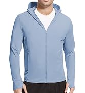 Tesuwel Men's UPF 50+ Sun Protection Shirts Cooling SPF Hoodie Jacket Pocket Long Sleeve UV Cloth...